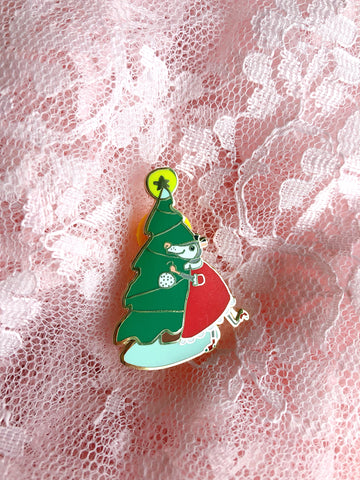 Tree Trimming Possum Pin