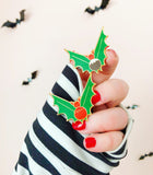 Christmas Bats enamel pins