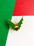 Christmas Bats enamel pins