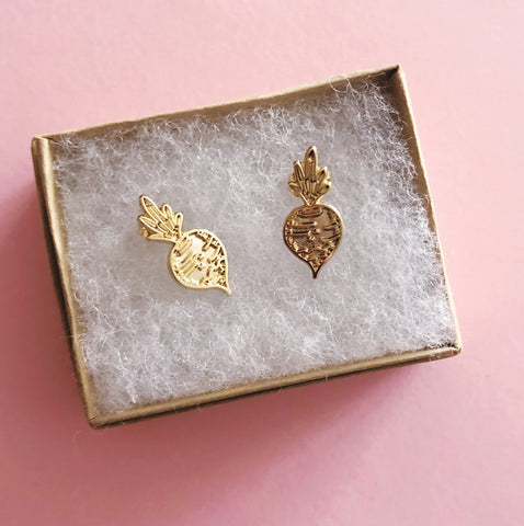 Golden Onion 18k Gold Earrings