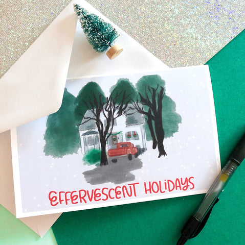 Effervescent Holidays Cards and Postcards