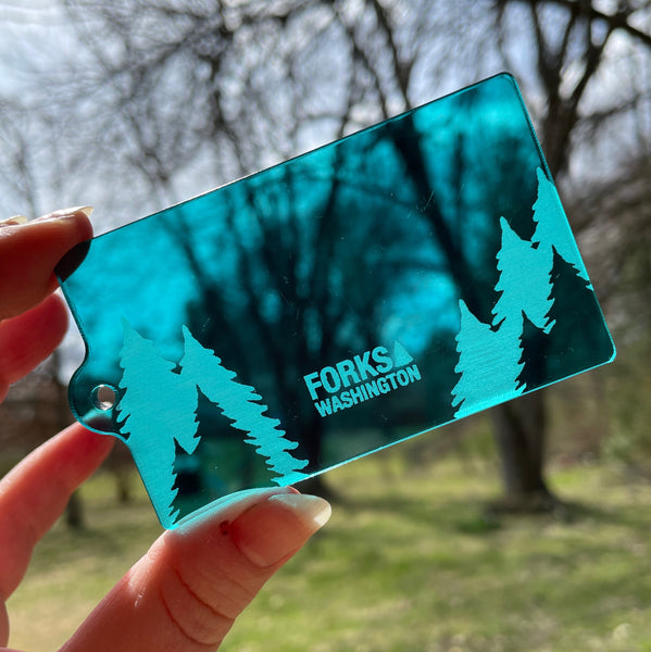 FORKS WA Filter Keychain - Location Collection – Pretty Candy Pin Company