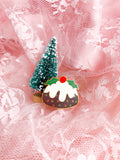 Christmas Pudding Enamel Pin