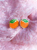 Florida Orange stud earrings